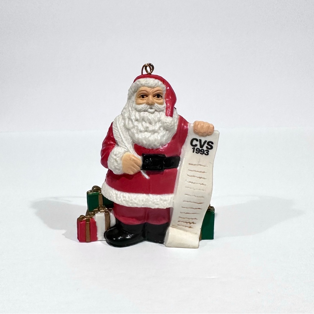 1993 CVS Collectible Santa Claus Christmas Ornament